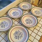 Lot 6 plates dig old good condition