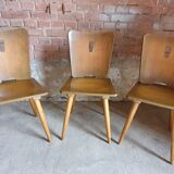 3 Brutalist bistro chairs year 60
