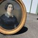 Large portrait of a woman in pastel – Second Empire period – Signed Loullie, d