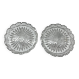 Pair of crystal bowls signed Baccarat – Diameter 13 cm