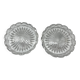 Pair of crystal bowls signed Baccarat – Diameter 13 cm