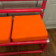Memphis style banquette design