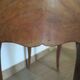 Pair of 2 Louis XV bedside tables - marquetry - 2 drawers - pink marble