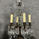 Pair of girandoles in bronze and patinated brass louis xv style circa 1930