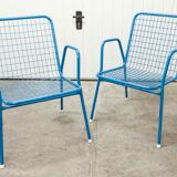 Pair Emu armchairs model rio restored 1960