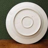 Ancien plat en porcelaine blanche, AH et Cie