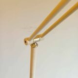 Reading floor lamp Italy 70s cream color.