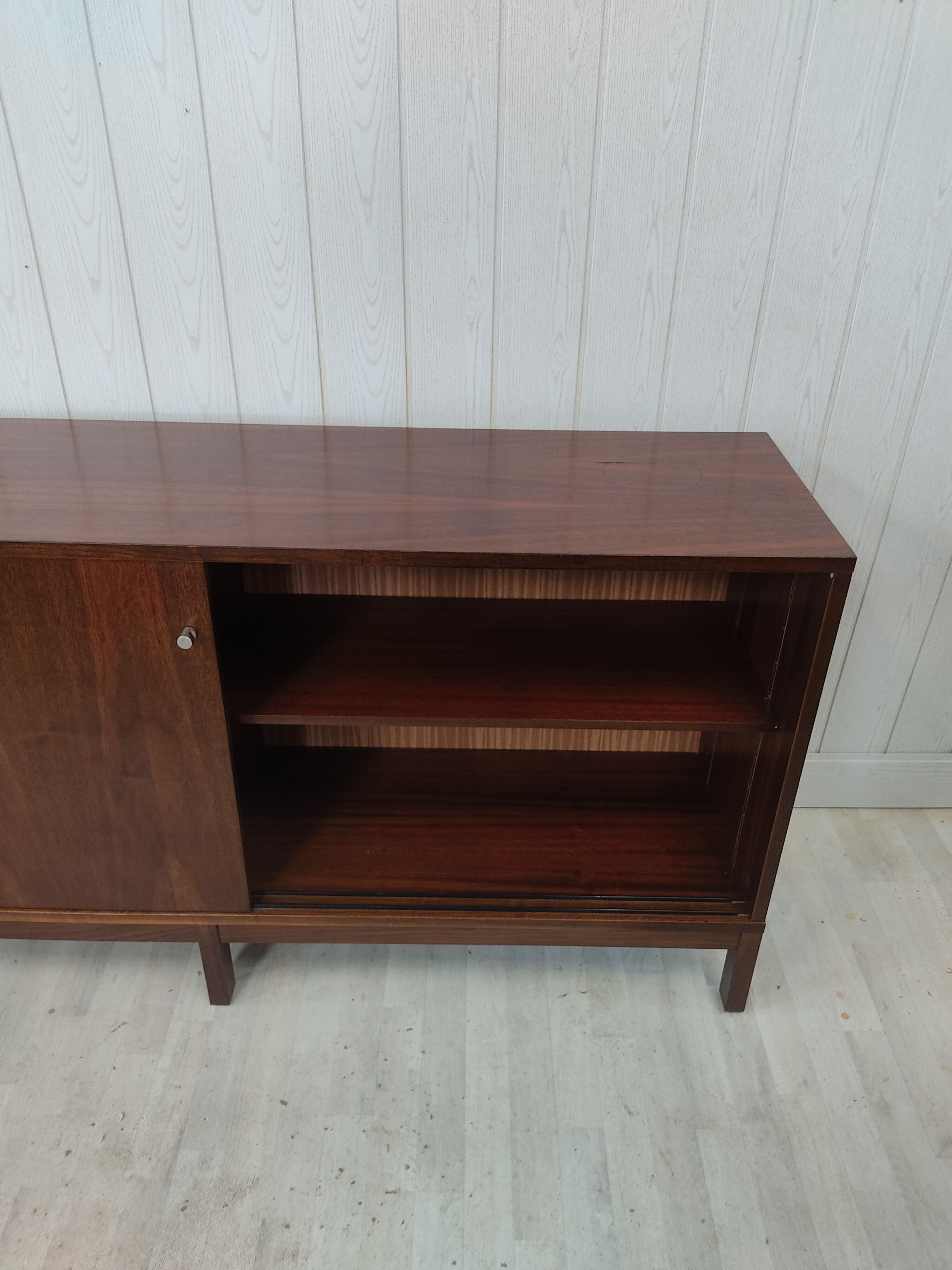 Vintage row walnut sliding doors