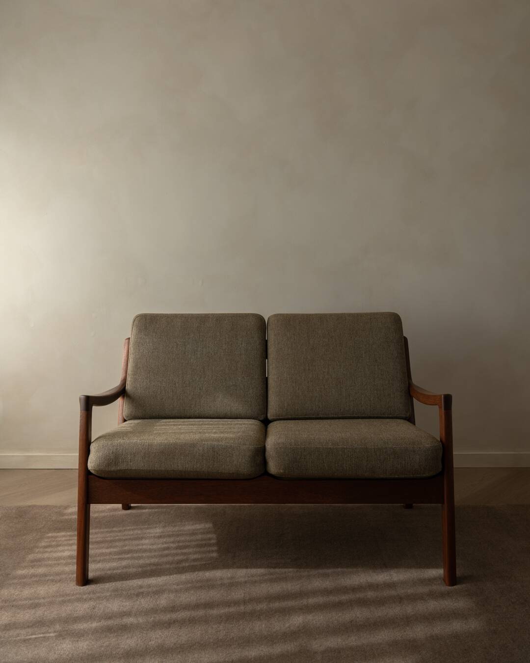 Vintage Senator Two-Seater Sofa by Ole Wanscher for Cado Danish Teak 1960s