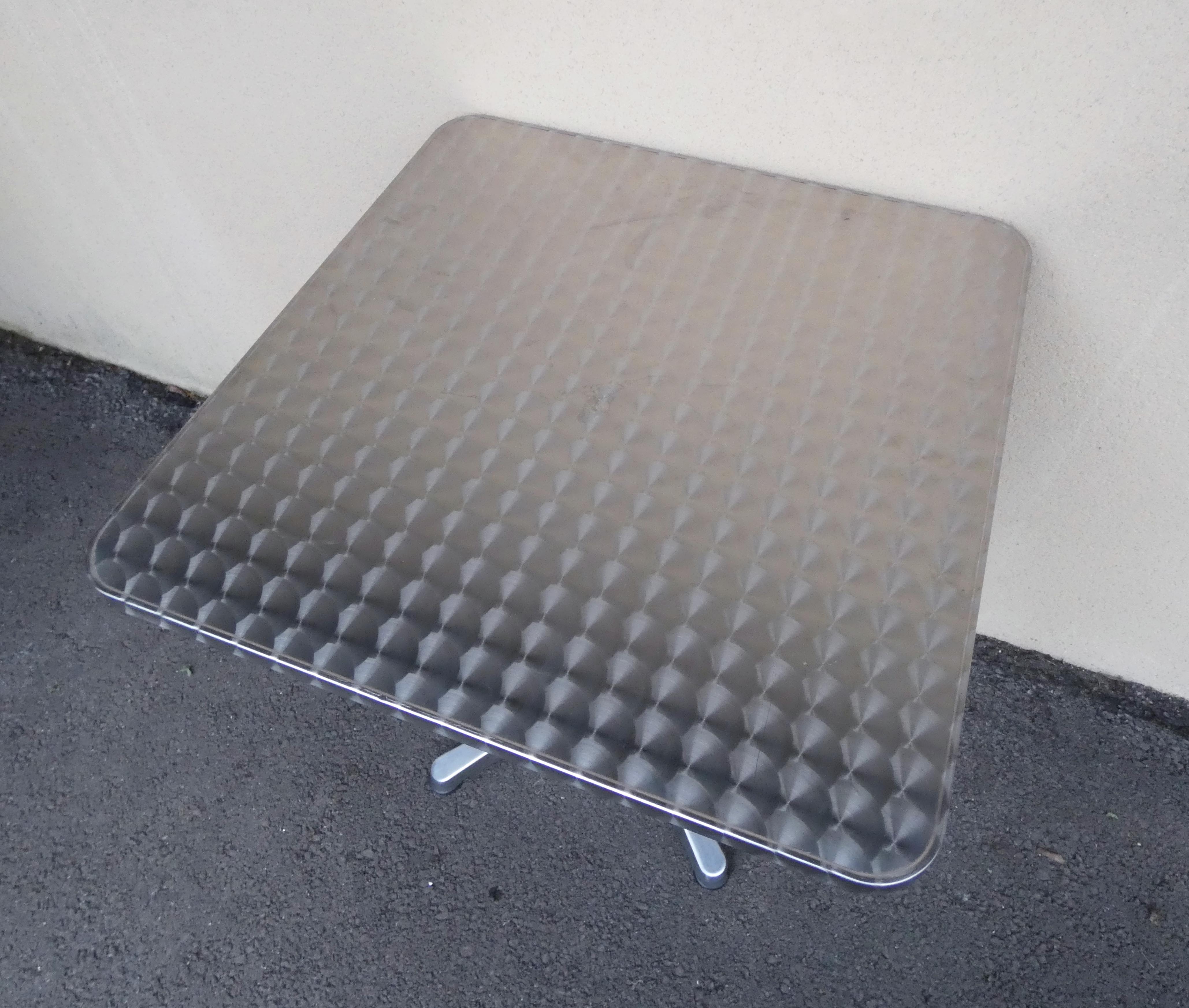 Table de bistrot aluminium extérieur jardin terrasse