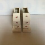 Pair of old flower vases mill wolves hamage