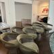 Petit fauteuil collection warren platner ( lot de 8 fauteuils )