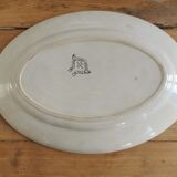 Serving dish in iron earth