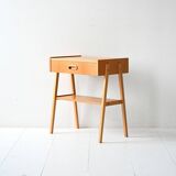 Geometric Scandinavian Teak Nightstand, 1960s