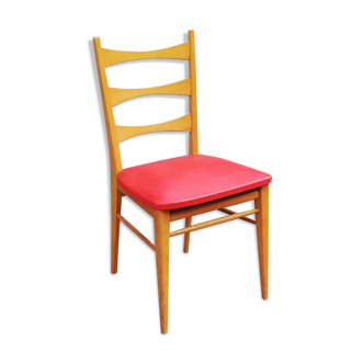 Vintage beech 60s chair