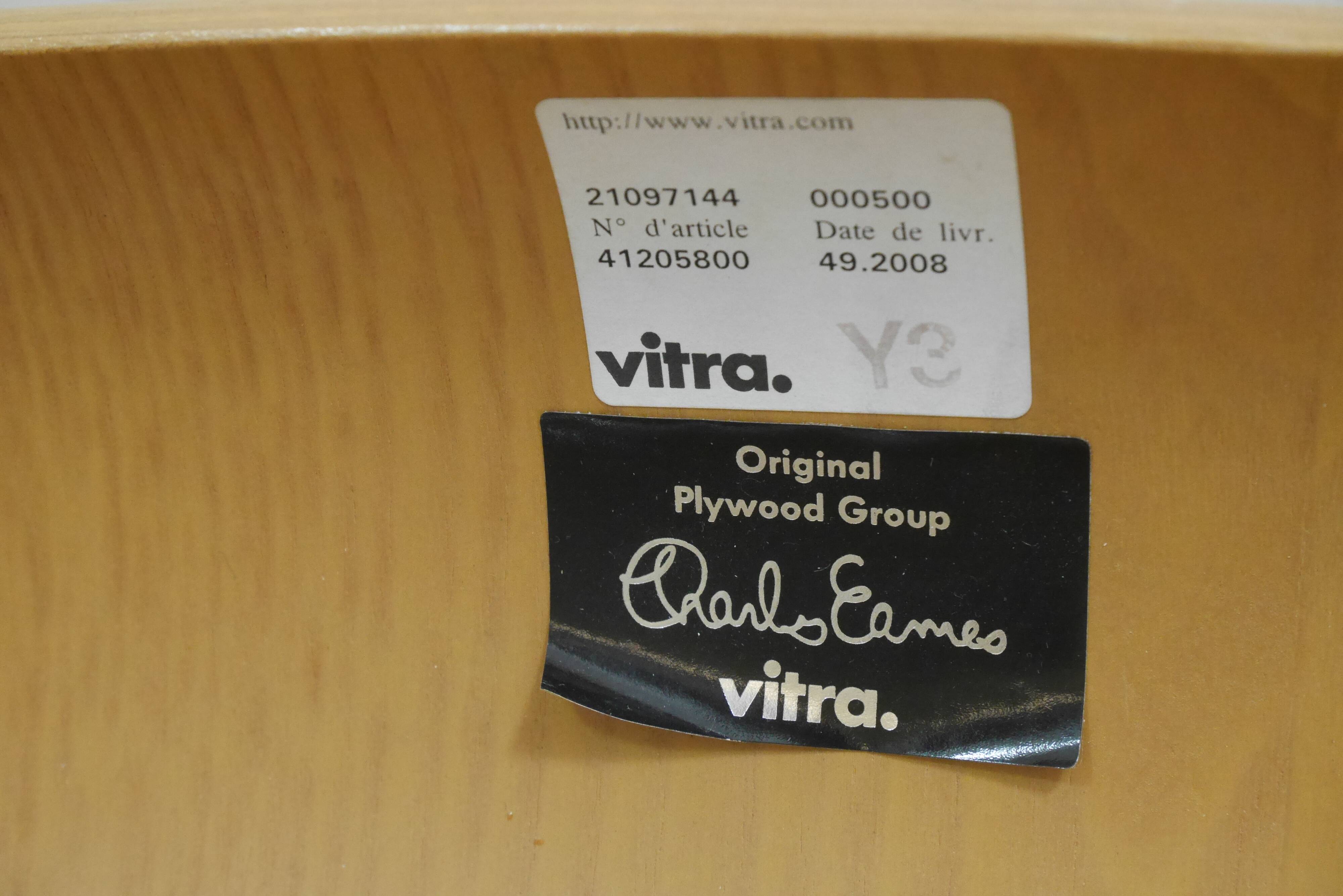 Pair of LCM chairs by Charles & Ray Eames, vitra edition