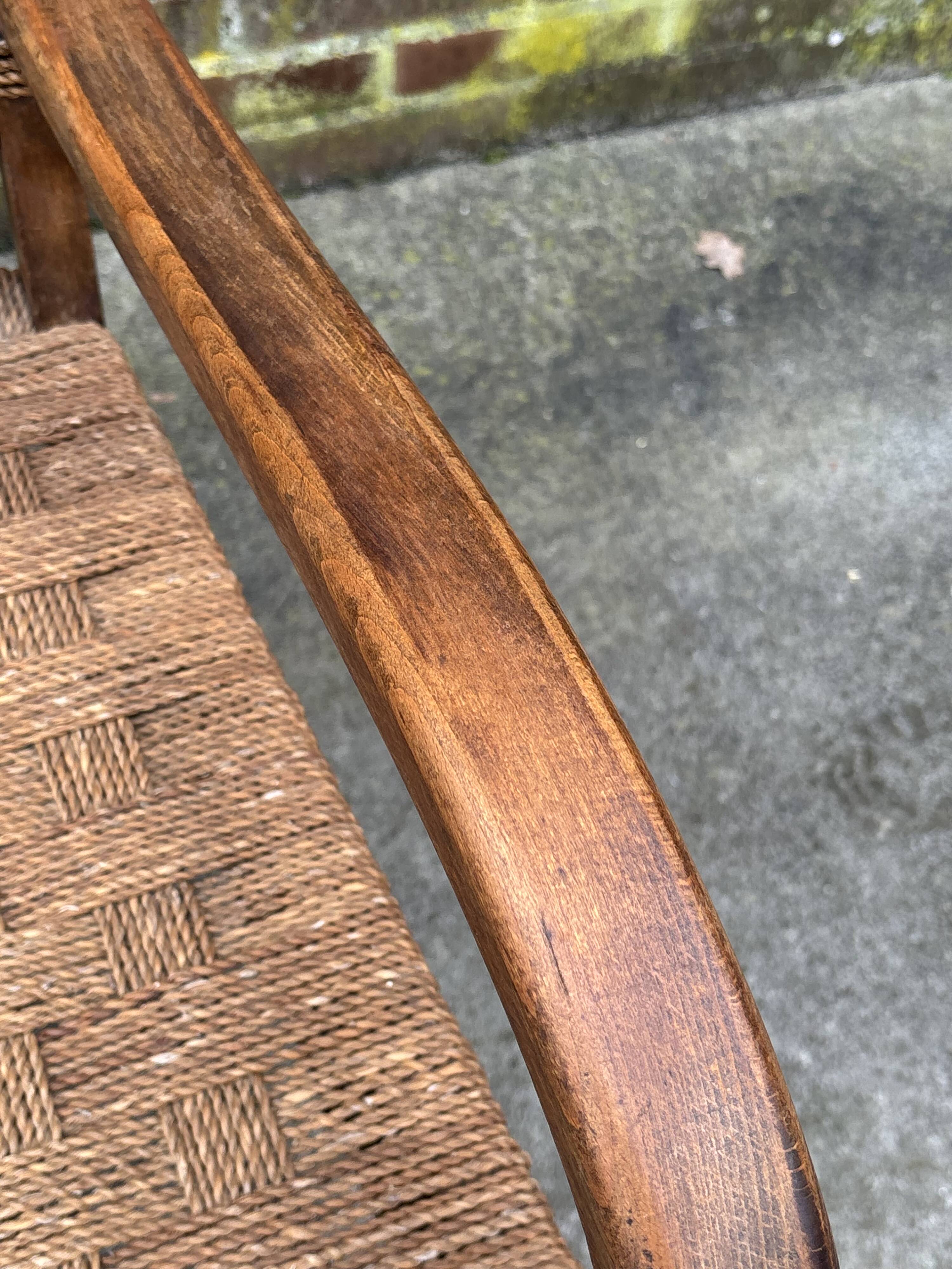 Bauhaus rope chair easy chair Erich Dieckmann style