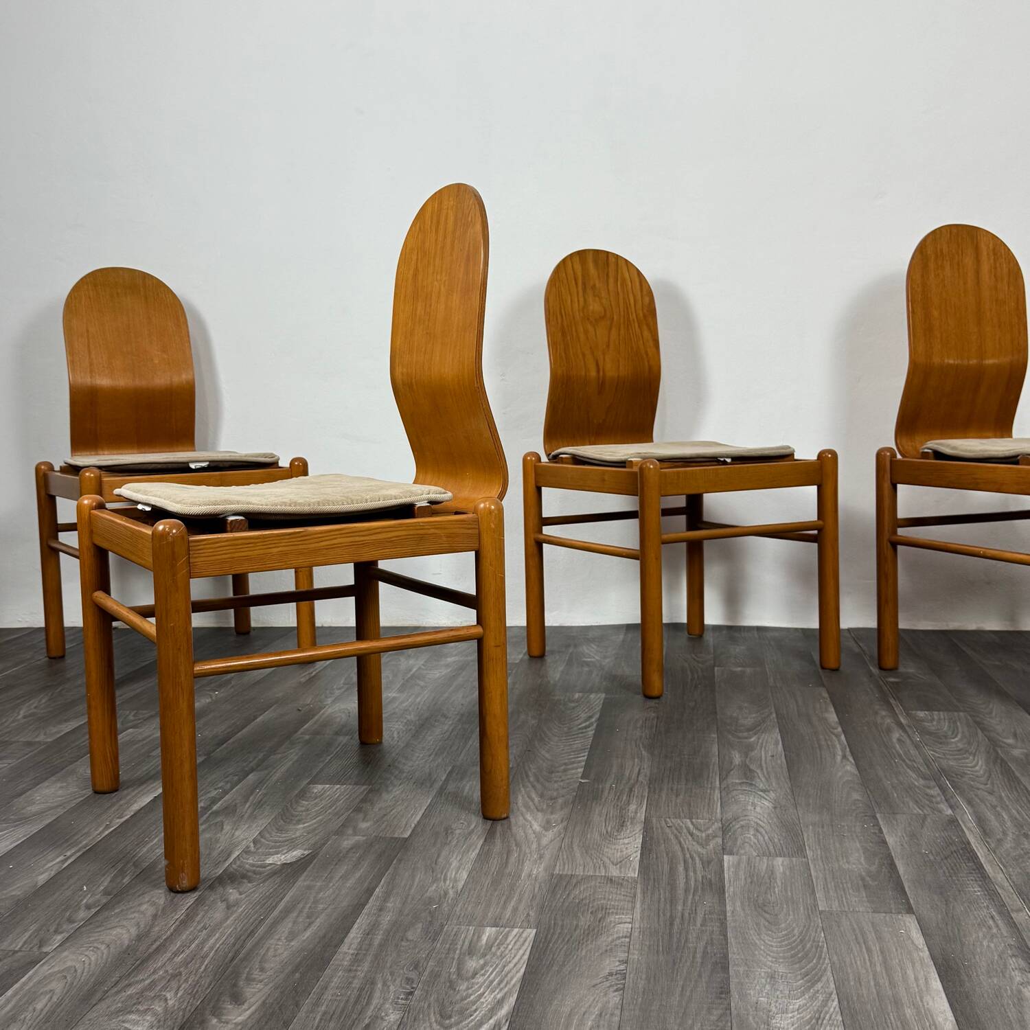 Set Di 4 Sedie Da Pranzo Design Mid Century Scandinavo Anni 70