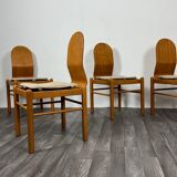 Set Di 4 Sedie Da Pranzo Design Mid Century Scandinavo Anni 70