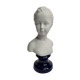 Bust in porcelain biscuit, Louise Brongniart child after Houdon, 20 cm