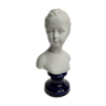 Bust in porcelain biscuit, Louise Brongniart child after Houdon, 20 cm