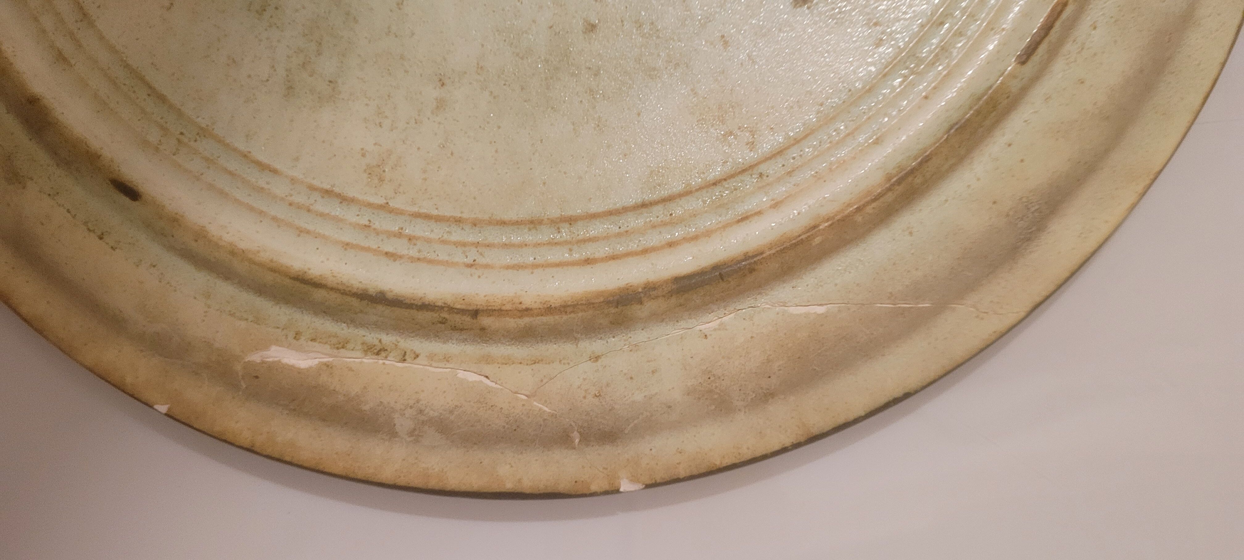 Dish / plate vintage ceramic wall decoration by Danuta Le Henaff