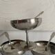 Stainless steel footed bowls Jean Couzon