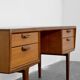 Vintage Midcentury Afromosia Desk From A. Younger Of Great Britain. Deliver