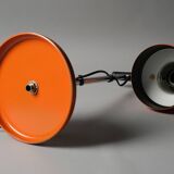 Vintage 1970s Belid MCM Orange Desk Lamp.