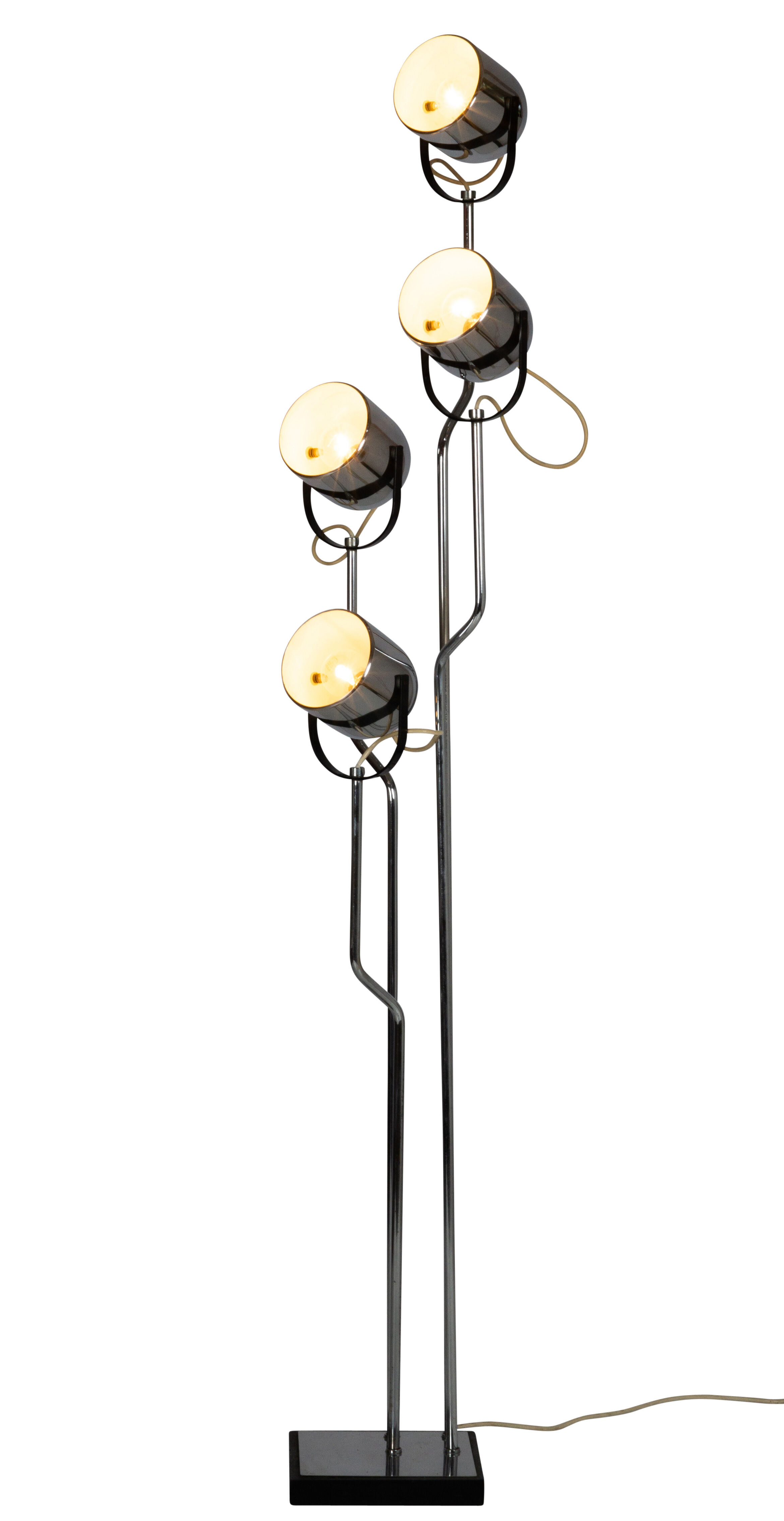Goffredo Reggiani for Reggiani, chromed adjustable shades 1970'S