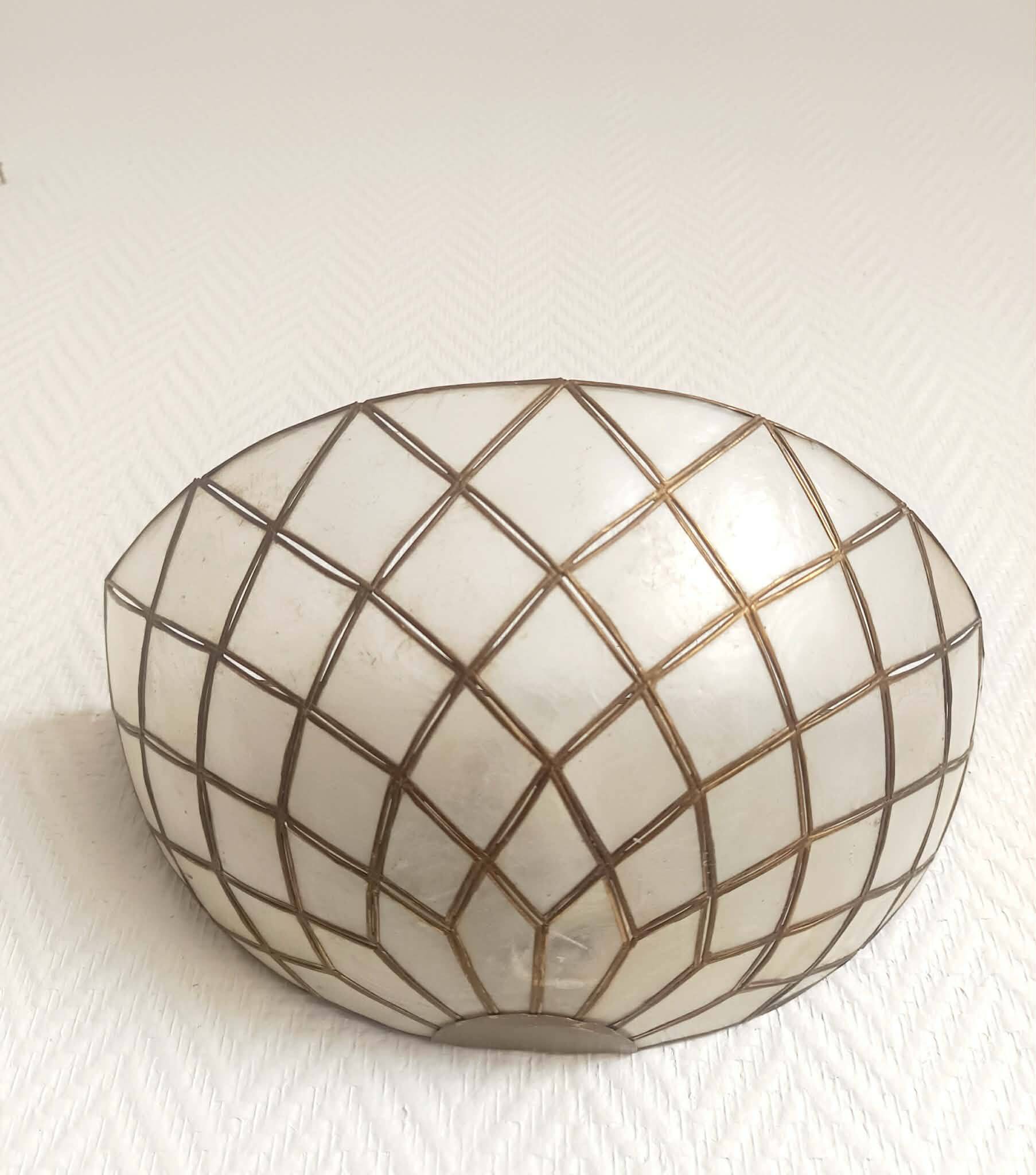 Art Deco mother-of-pearl wall light