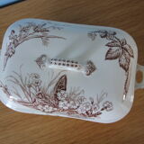 Iron earth vegetable bowl decorated with butterflies - Primrose model