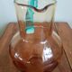 Portieux glassware pitcher - George Sand model - blue and amber