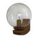 Simple glass and brass wall light from the mid-century, 1960, Germany.