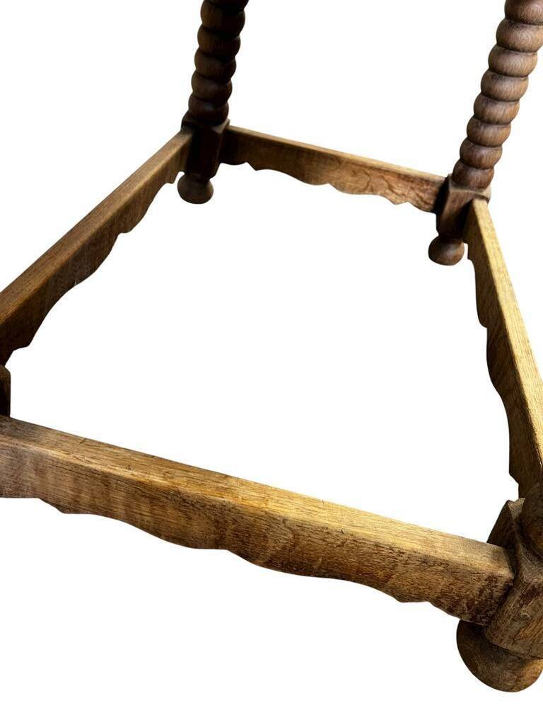 Vintage wooden bobbin console / side table