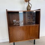 Buffet vaisselier vintage placage chêne