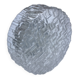 Plafonnier rond ou applique verrre moulé motif briques