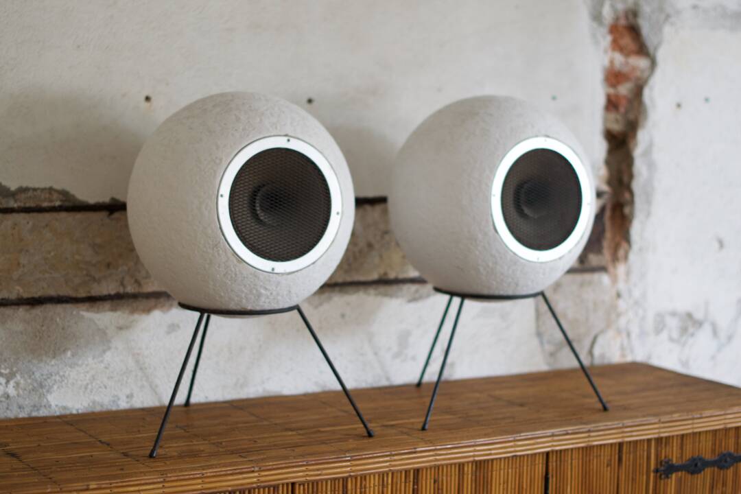 Set of 2 AS40 Bicone Supravox T215s Speakers by Joseph Léon for Elipson - 1960s