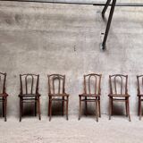 Set of 6 vintage bistro chairs