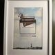 Old framed poster knoll wassily marcel breuer bauhaus