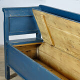 Antique pine drop-top bench, 1900s