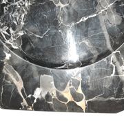 Set de 2 assiettes de présentation en marbre noir