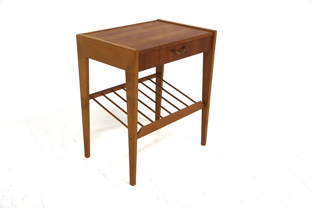 Table de chevet scandinave en teck, Suède, 1960