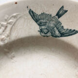 Flat oval iron earth bird and butterfly