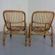 Set of Italian Bamboo Armchairs, 1970s