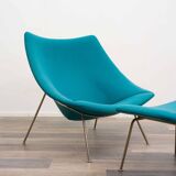 Oyster armchair with ottoman by Pierre Paulin for Artifort