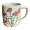 Mug ceramique motif botanique vintage