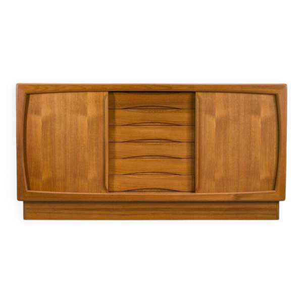 Buffet en teck danois par Dyrlund, années 1980