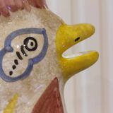 Large ceramic rooster pitcher Deruta