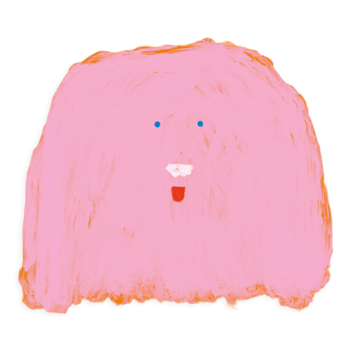 Affiche murale colorée chien pour enfant 50cm*70cm
